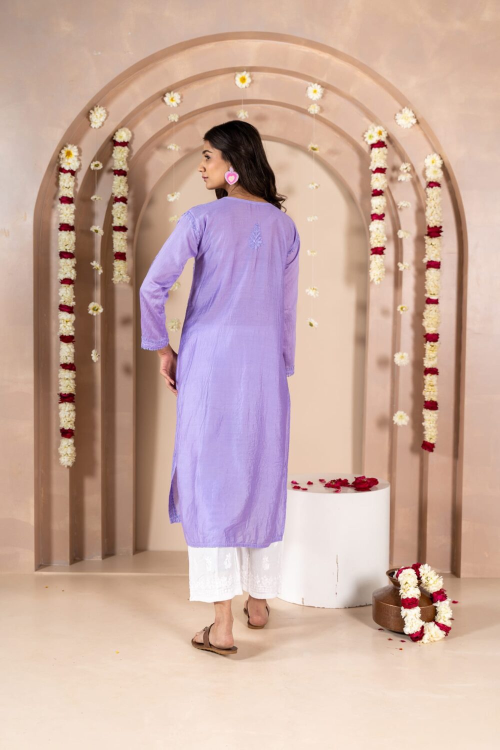 Noor-e-angrakh Chanderi Kurti