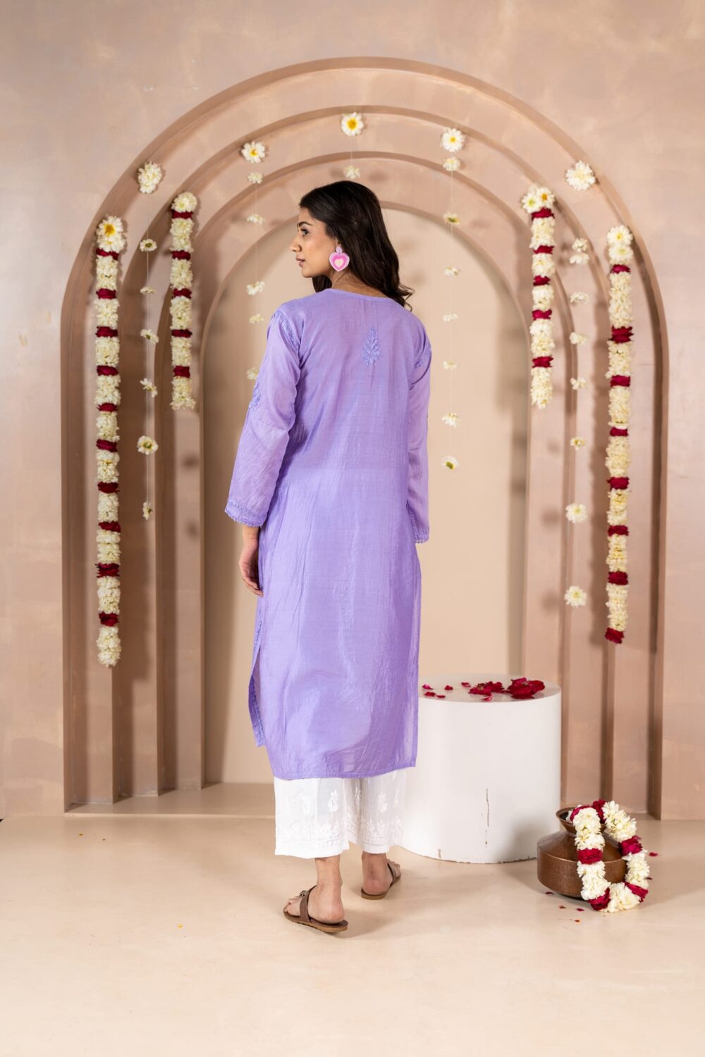 Noor-e-angrakh Chanderi Kurti