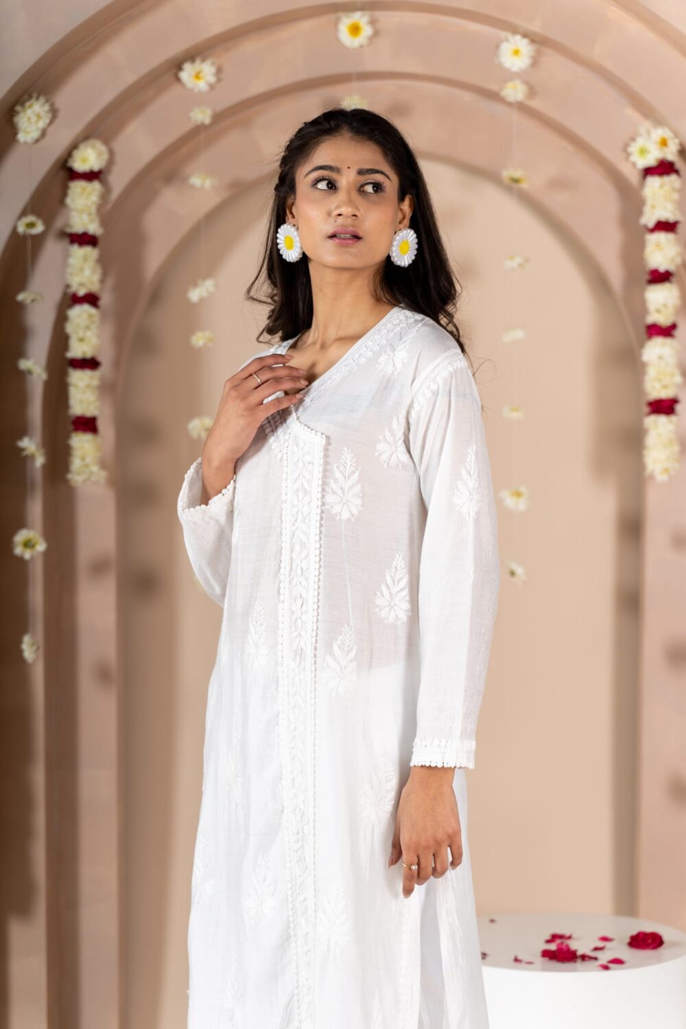 Noor-e-angrakh Chanderi Kurti