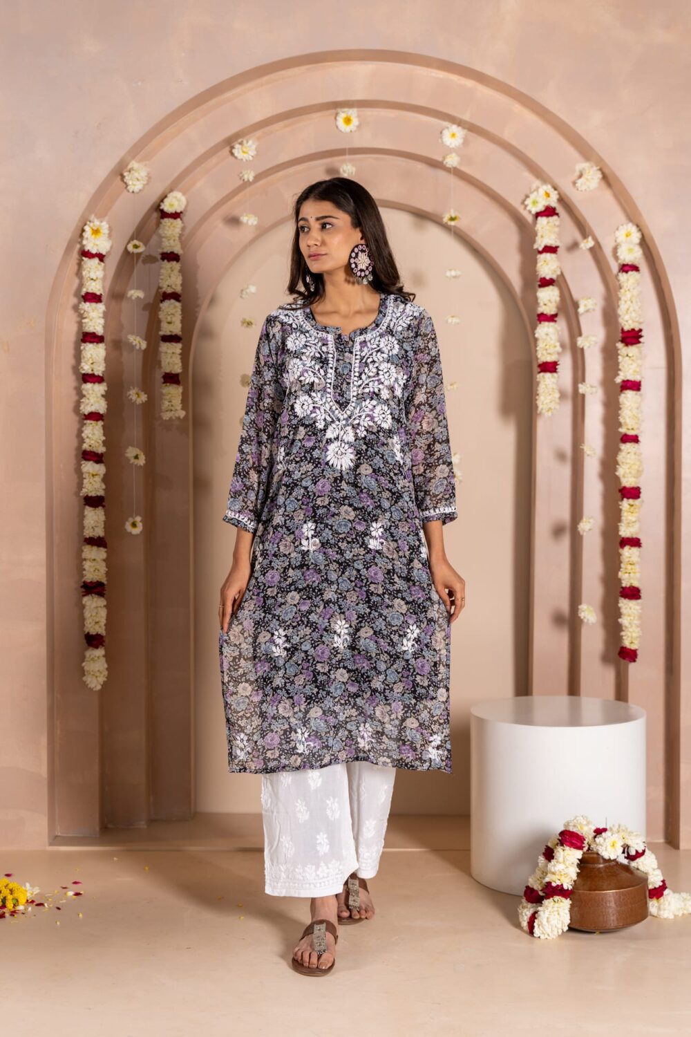 Zeb-un-nisa georgette kurti