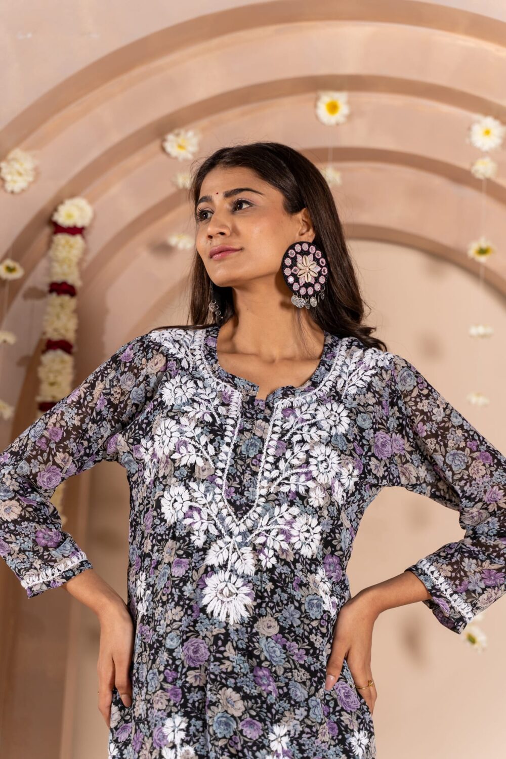 Zeb-un-nisa georgette kurti