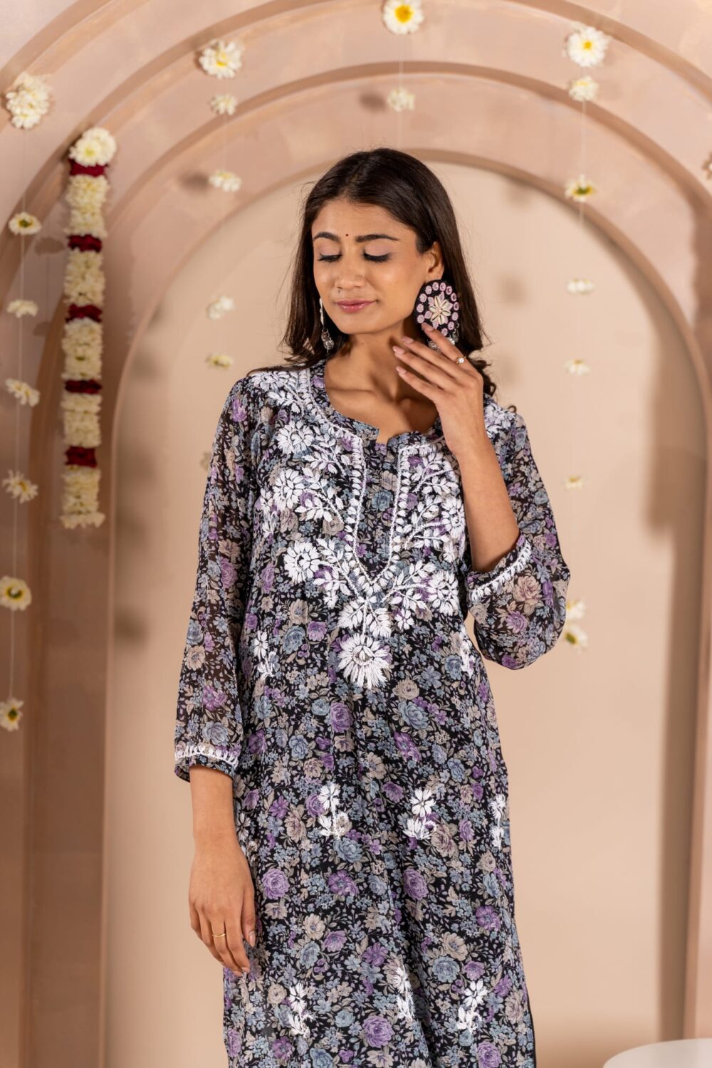 Zeb-un-nisa georgette kurti