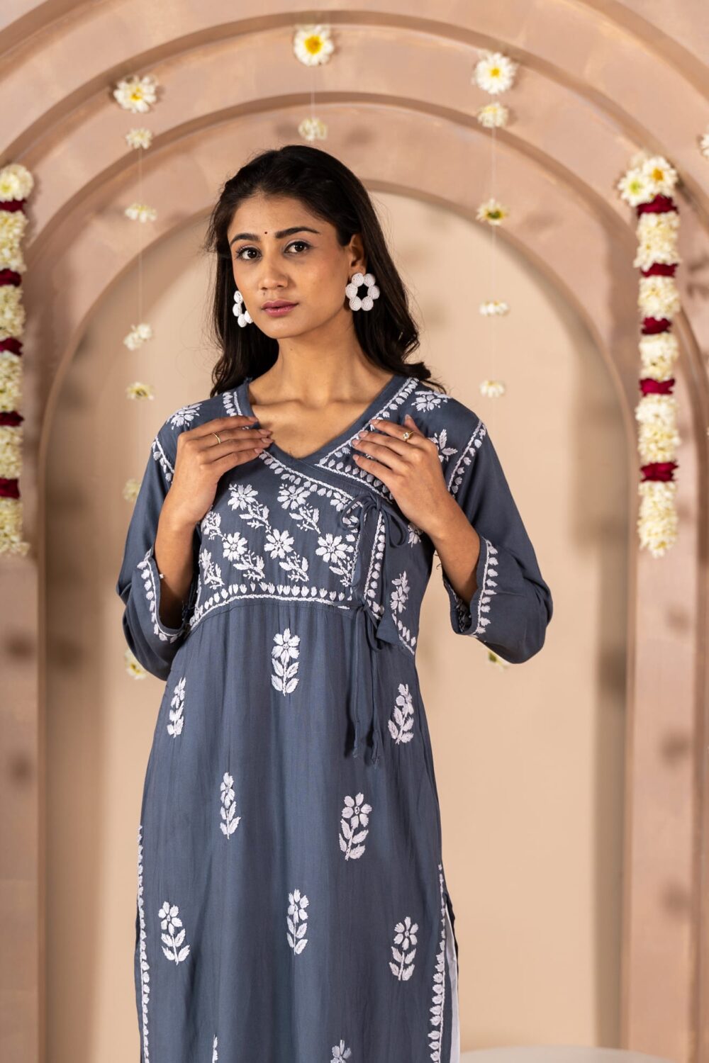 Mahira Shahi Rayon Side Doori Kurti