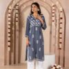 Mahira Shahi Rayon Side Doori Kurti