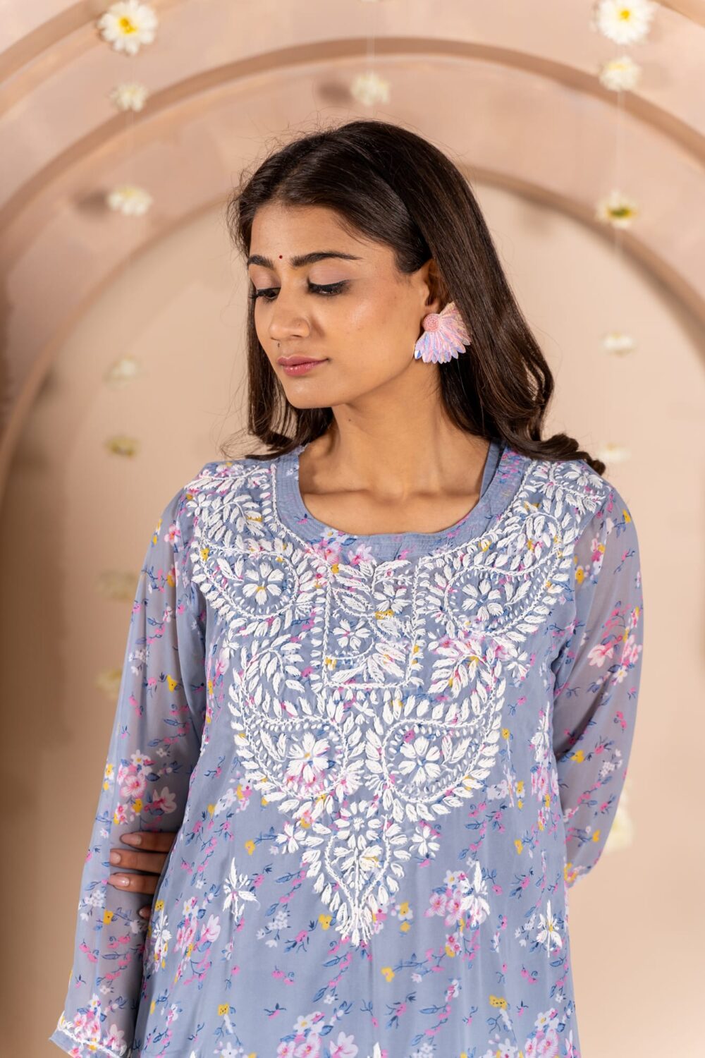 Mumtaz Mahal Georgette Kurti0.250