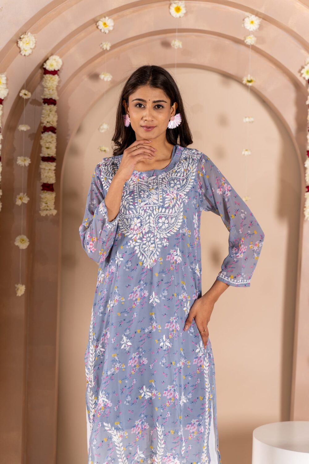 Mumtaz Mahal Georgette Kurti0.250