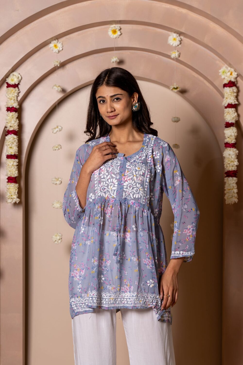 Short Georgette Roshanara Kurti