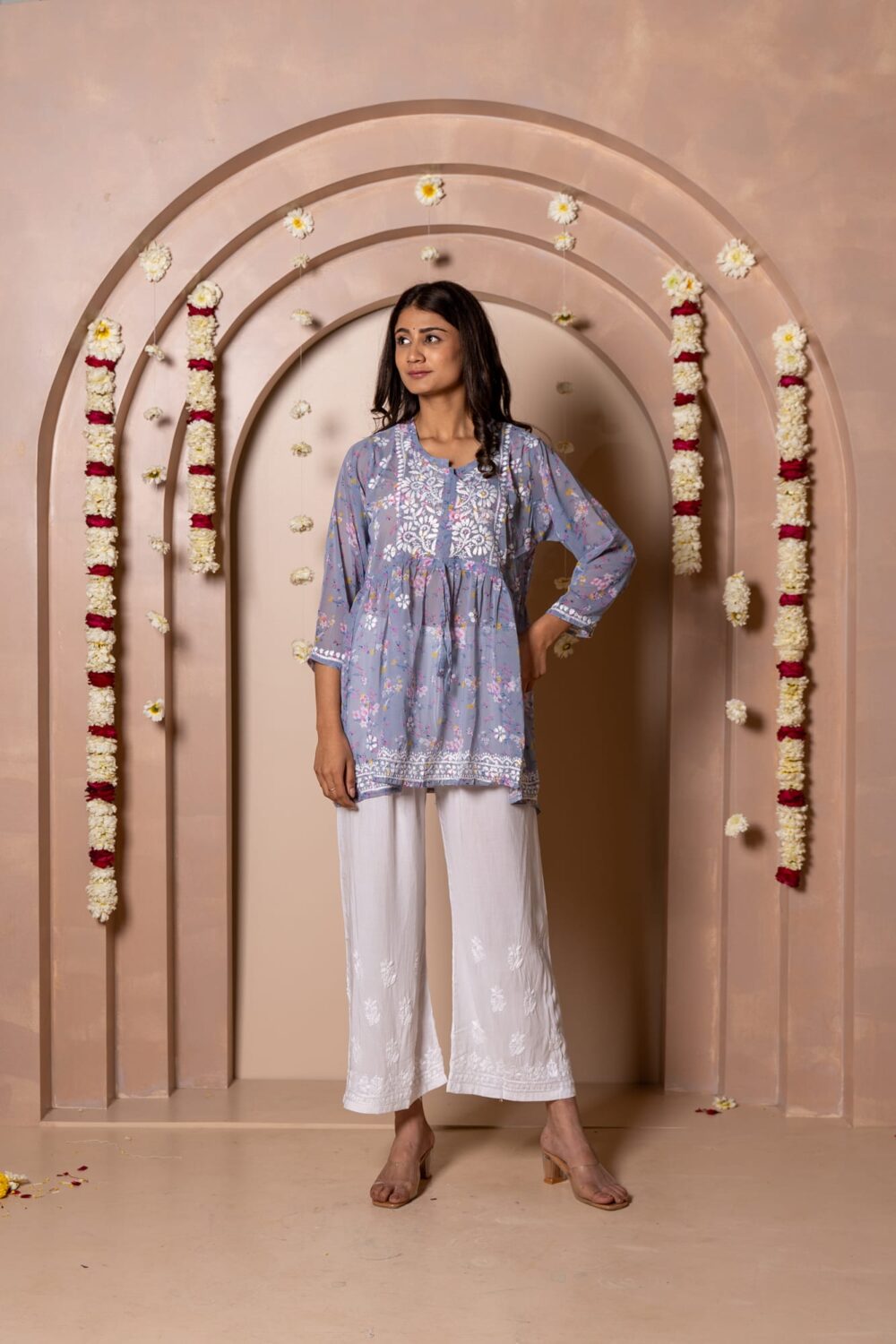 Short Georgette Roshanara Kurti