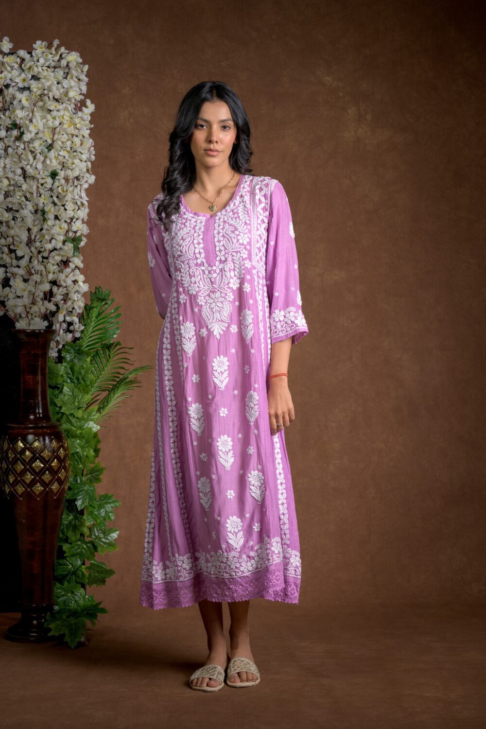 Gurbani Majesty - Muslin Anarkali Style Dress