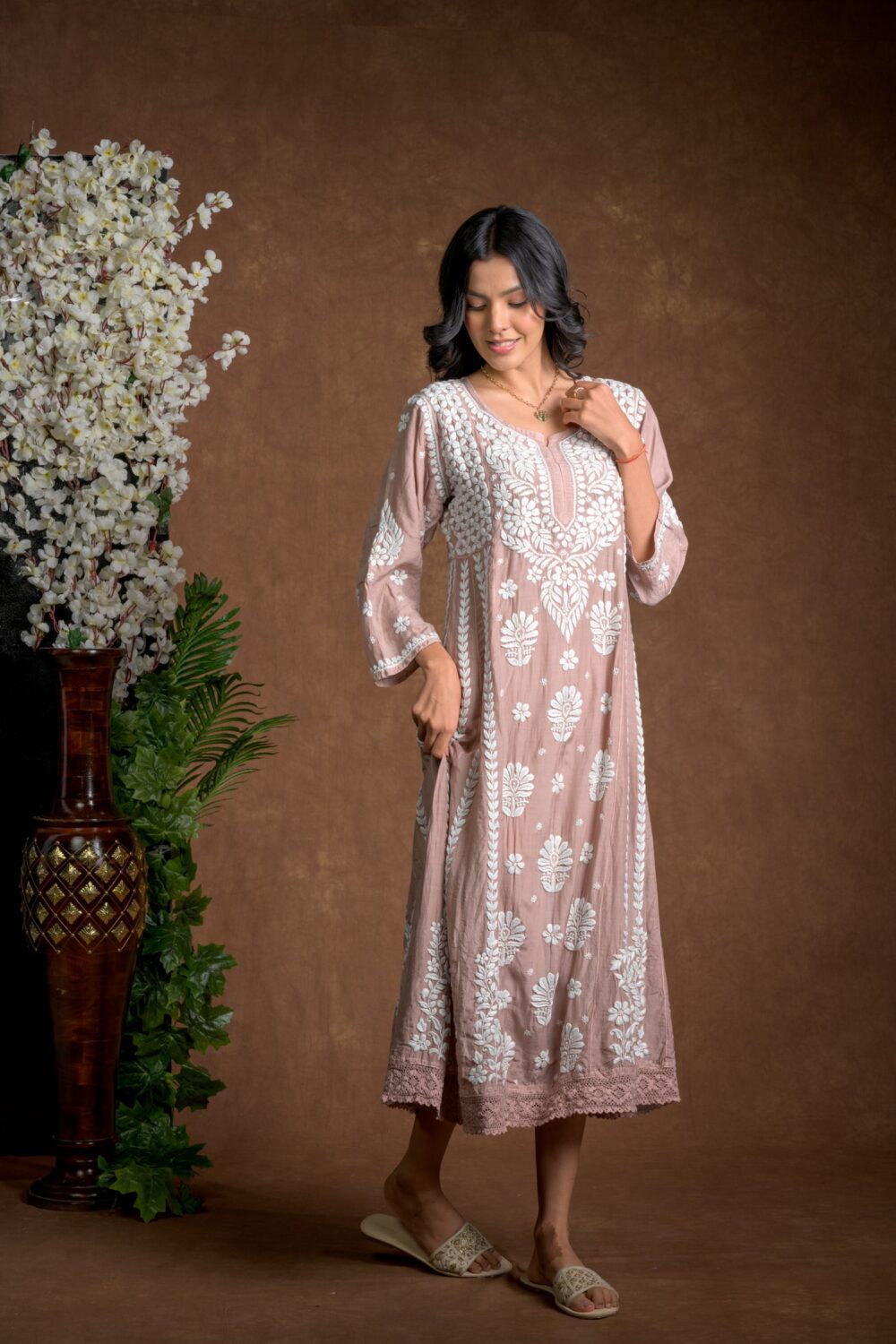 Gurbani Majesty - Muslin Anarkali Style Dress