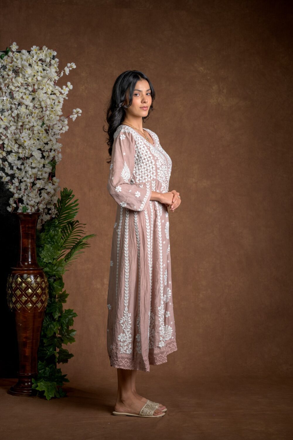 Gurbani Majesty - Muslin Anarkali Style Dress