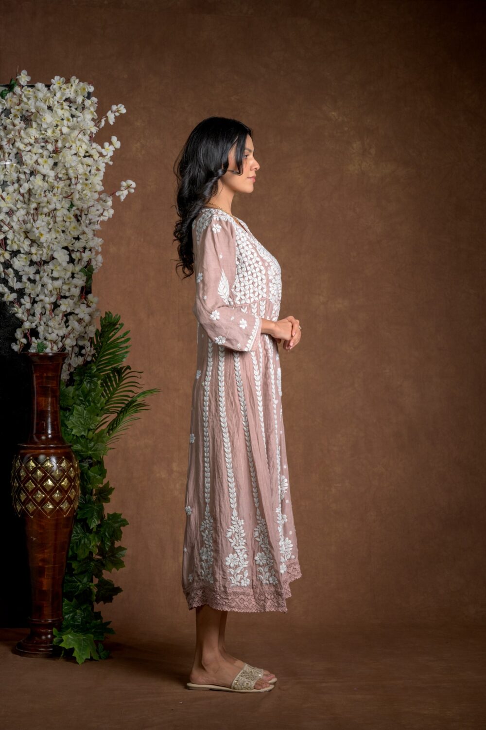 Gurbani Majesty - Muslin Anarkali Style Dress