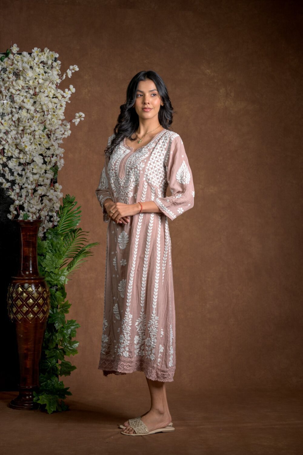 Gurbani Majesty - Muslin Anarkali Style Dress