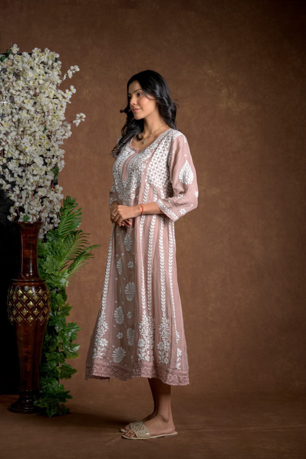 Gurbani Majesty - Muslin Anarkali Style Dress