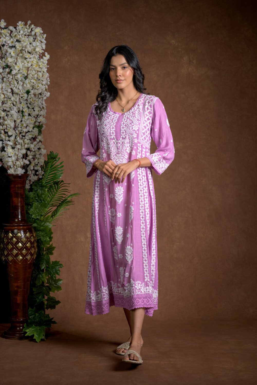 Gurbani Majesty - Muslin Anarkali Style Dress