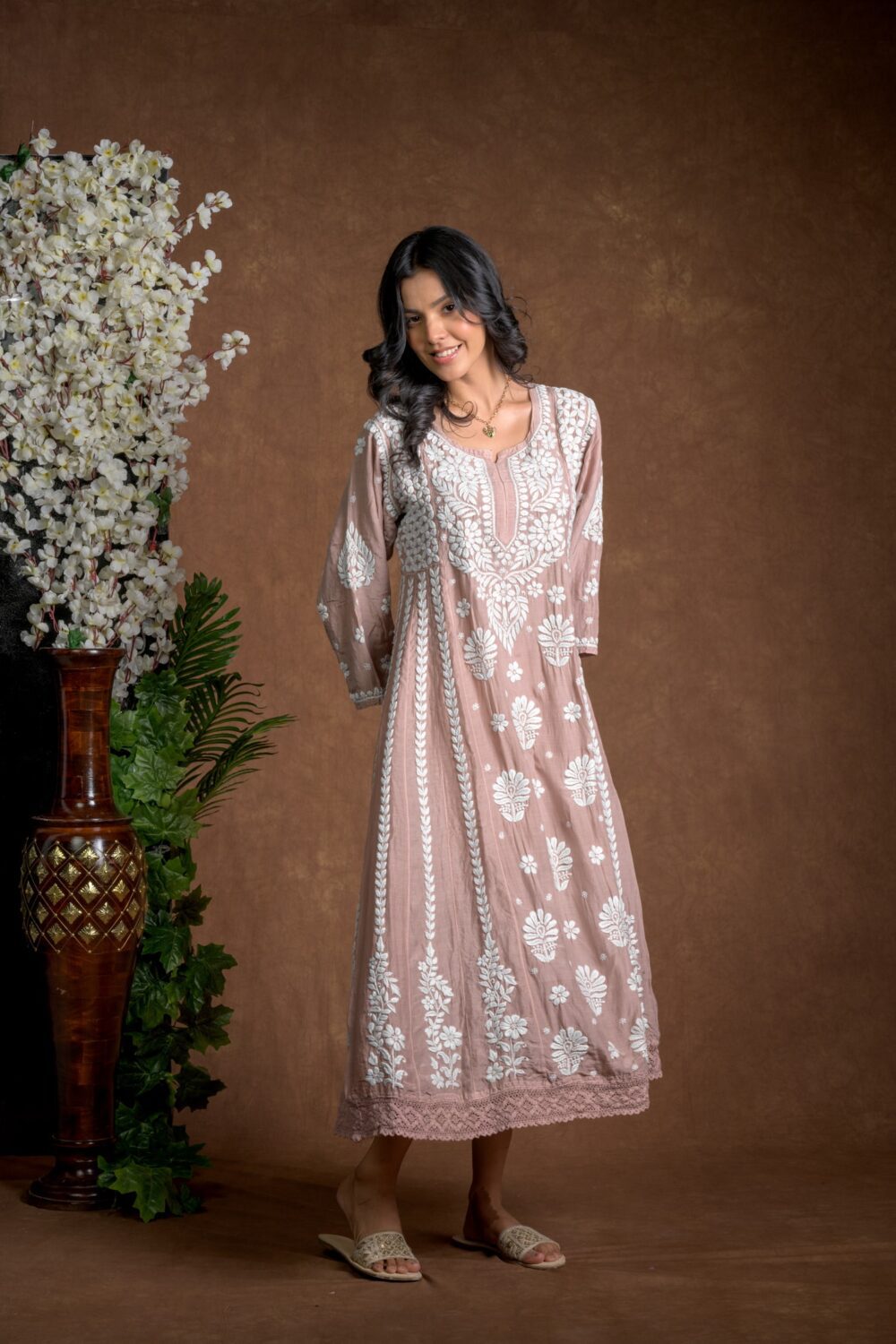 Gurbani Majesty - Muslin Anarkali Style Dress