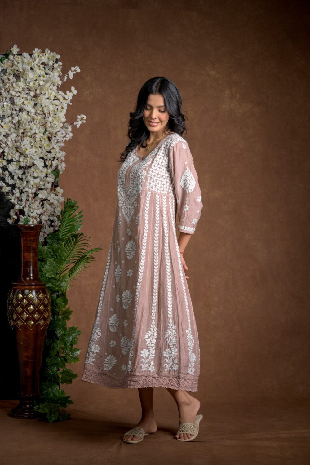 Gurbani Majesty - Muslin Anarkali Style Dress