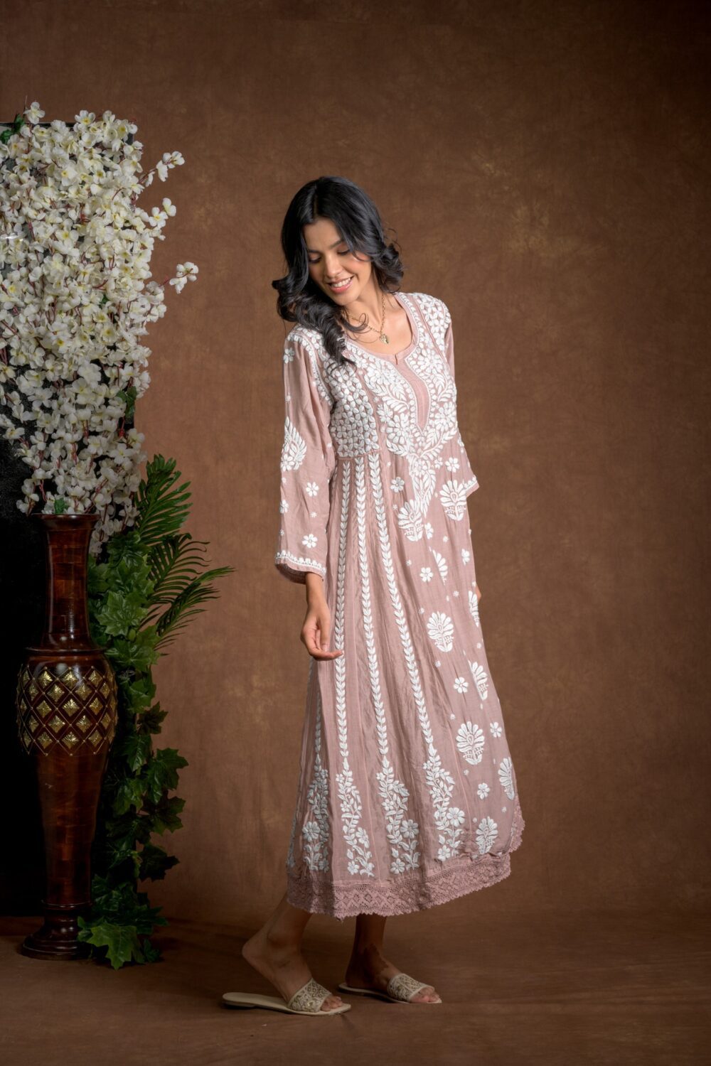 Gurbani Majesty - Muslin Anarkali Style Dress