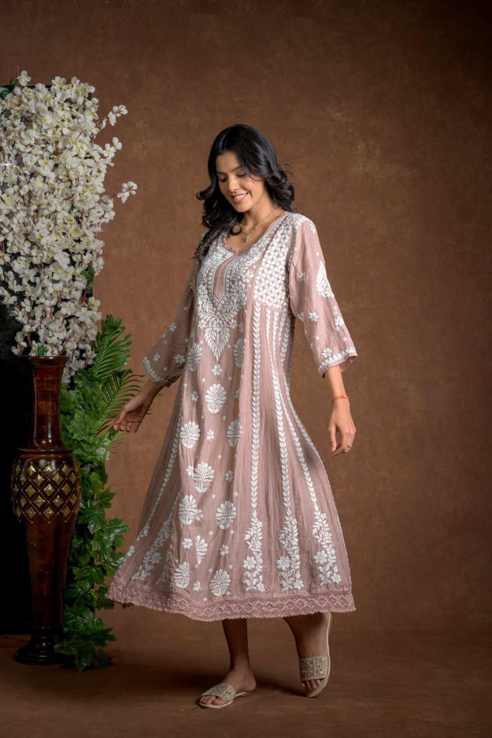 Gurbani Majesty - Muslin Anarkali Style Dress