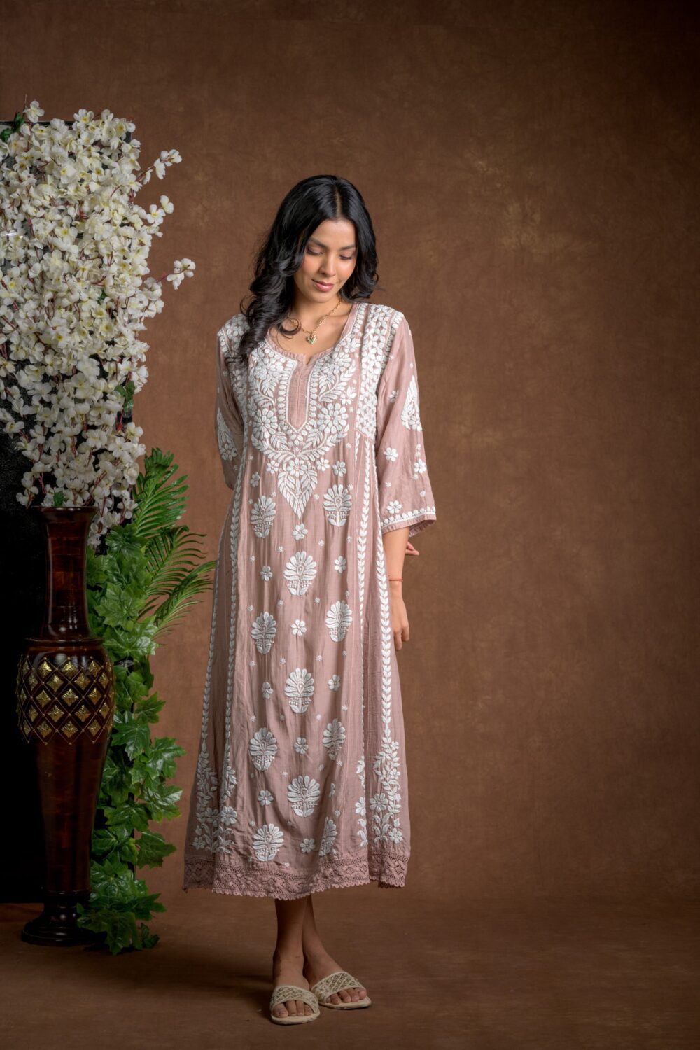 Gurbani Majesty - Muslin Anarkali Style Dress