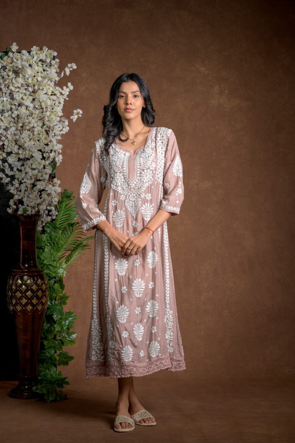 Gurbani Majesty - Muslin Anarkali Style Dress