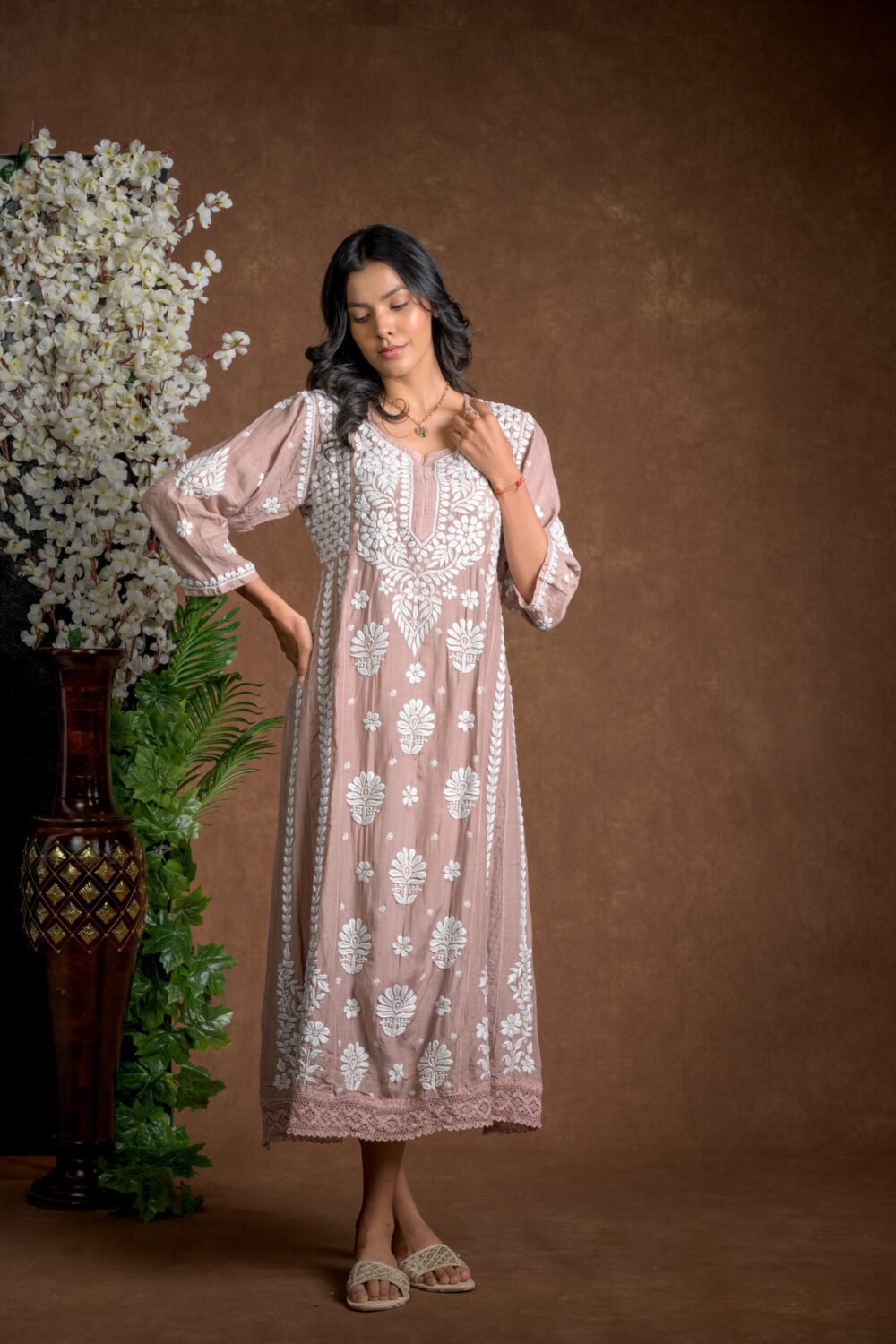 Gurbani Majesty - Muslin Anarkali Style Dress