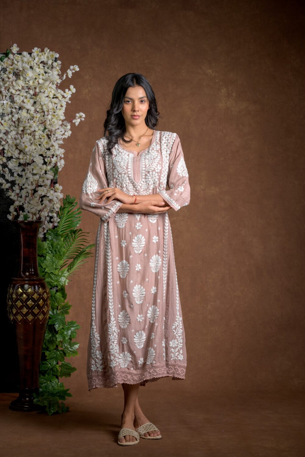 Gurbani Majesty - Muslin Anarkali Style Dress