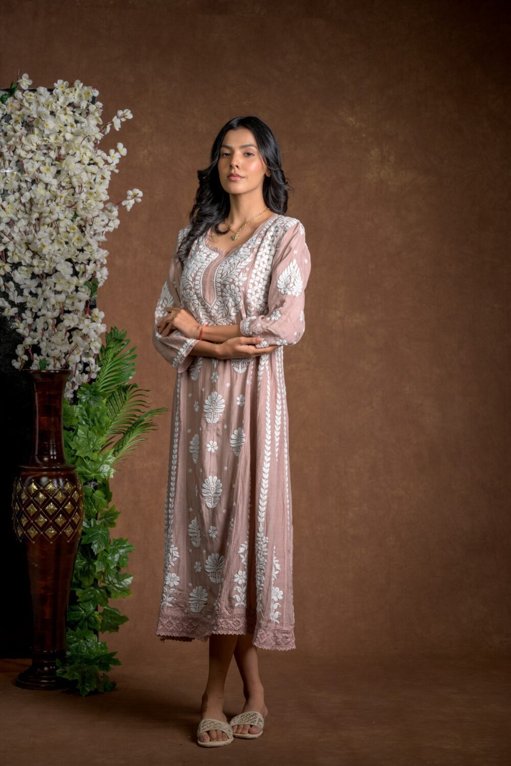 Gurbani Majesty - Muslin Anarkali Style Dress