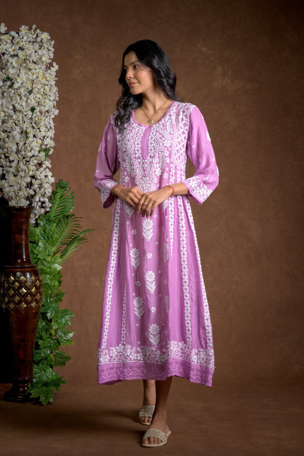 Gurbani Majesty - Muslin Anarkali Style Dress