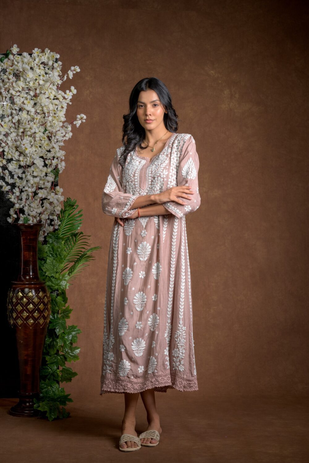 Gurbani Majesty - Muslin Anarkali Style Dress