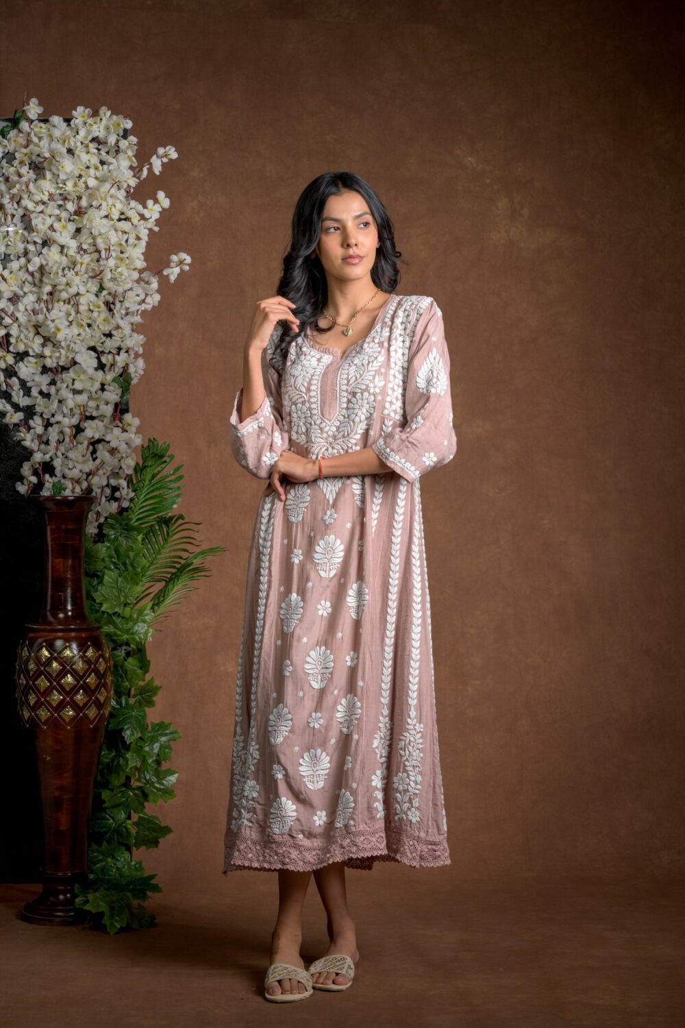 Gurbani Majesty - Muslin Anarkali Style Dress