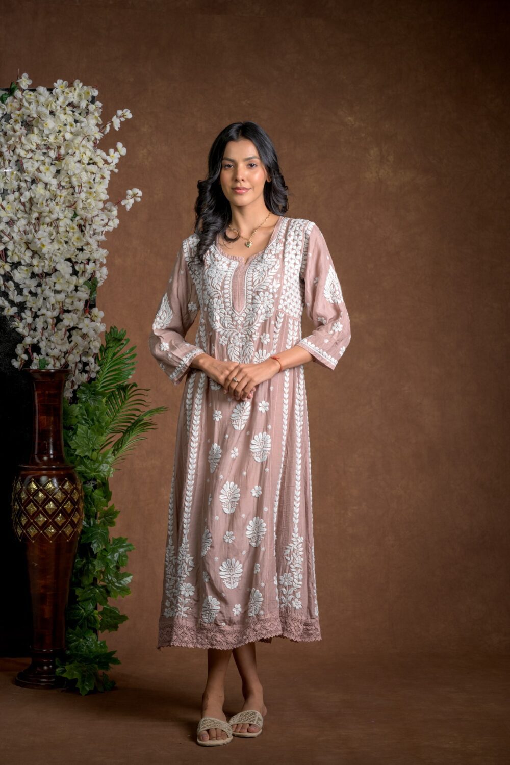 Gurbani Majesty - Muslin Anarkali Style Dress