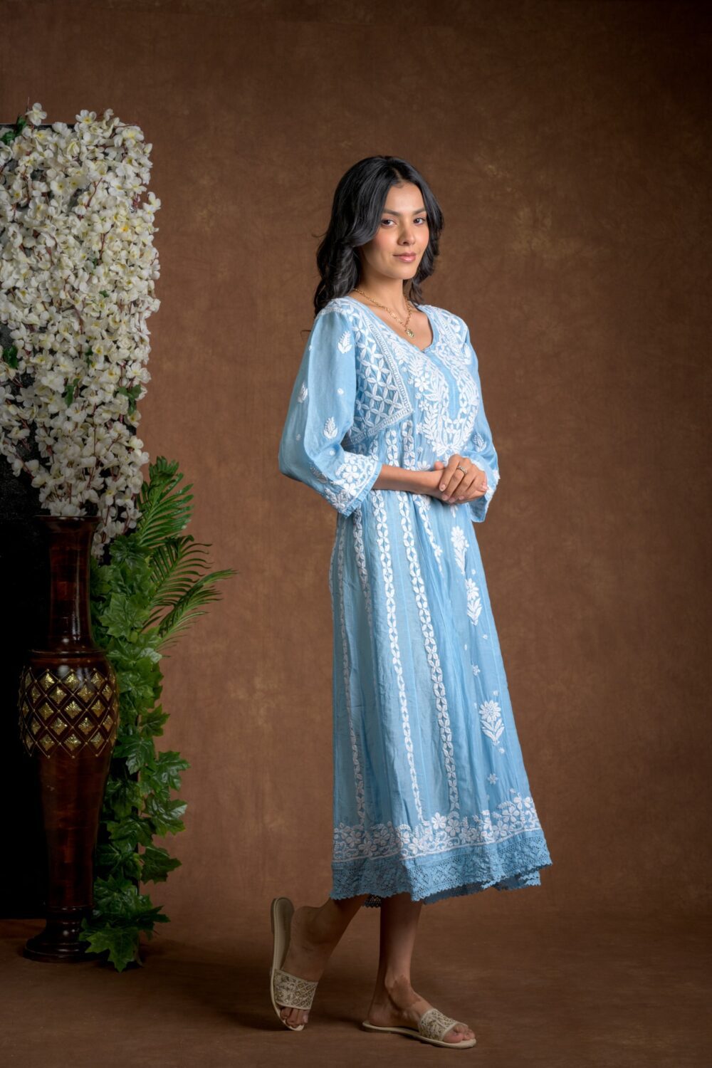 Gurbani Majesty - Muslin Anarkali Style Dress