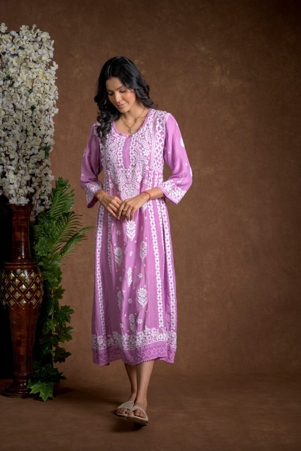 Gurbani Majesty - Muslin Anarkali Style Dress