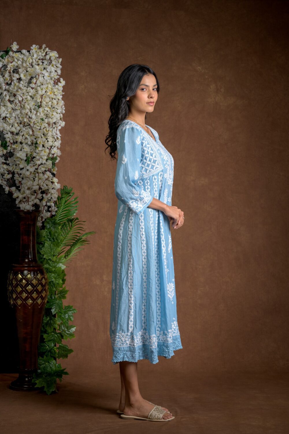 Gurbani Majesty - Muslin Anarkali Style Dress