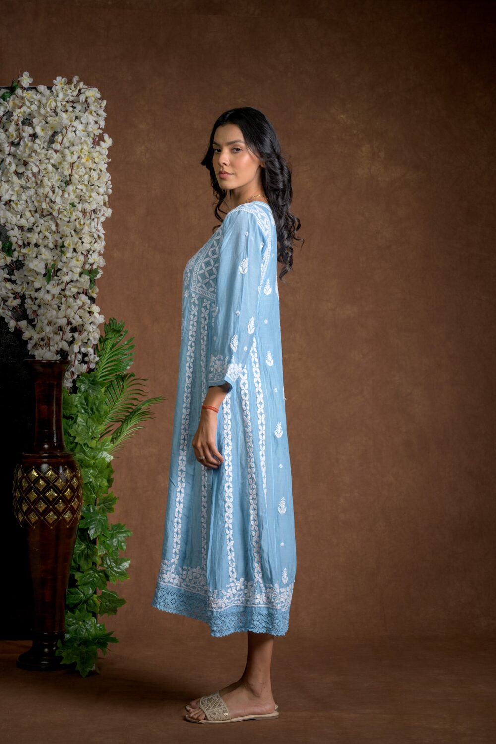 Gurbani Majesty - Muslin Anarkali Style Dress