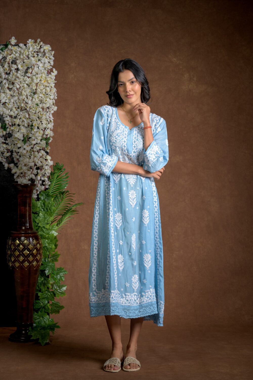 Gurbani Majesty - Muslin Anarkali Style Dress