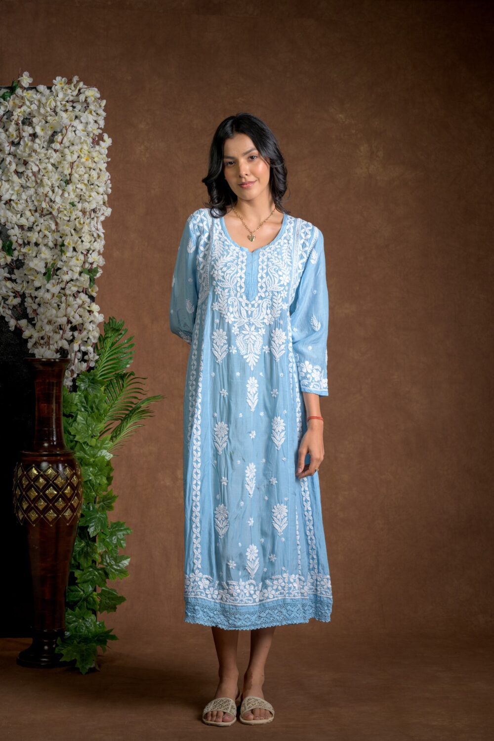 Gurbani Majesty - Muslin Anarkali Style Dress