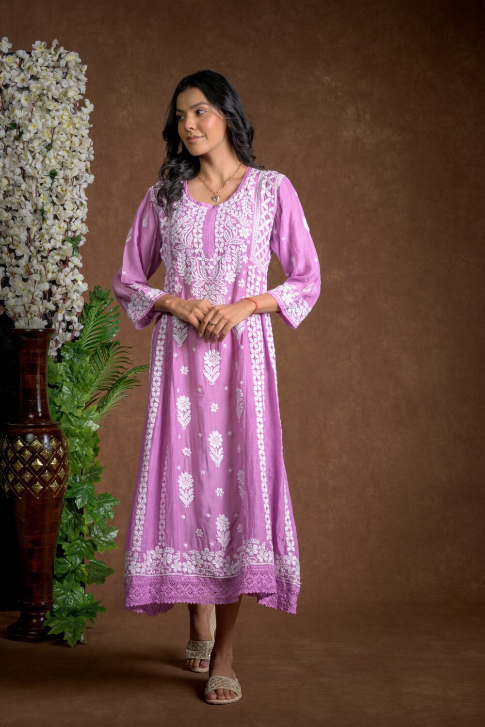 Gurbani Majesty - Muslin Anarkali Style Dress