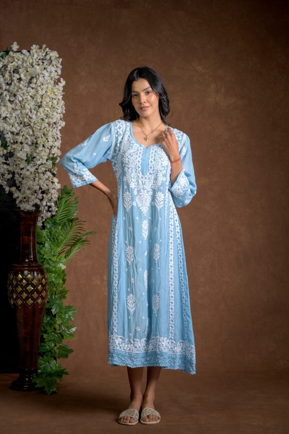 Gurbani Majesty - Muslin Anarkali Style Dress