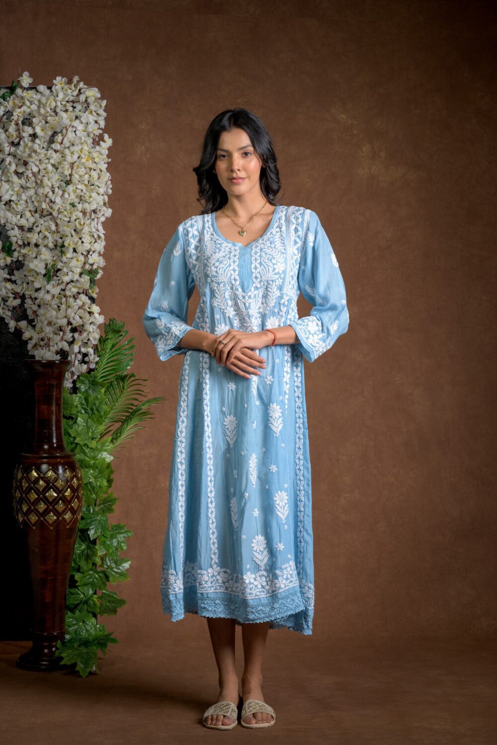 Gurbani Majesty - Muslin Anarkali Style Dress