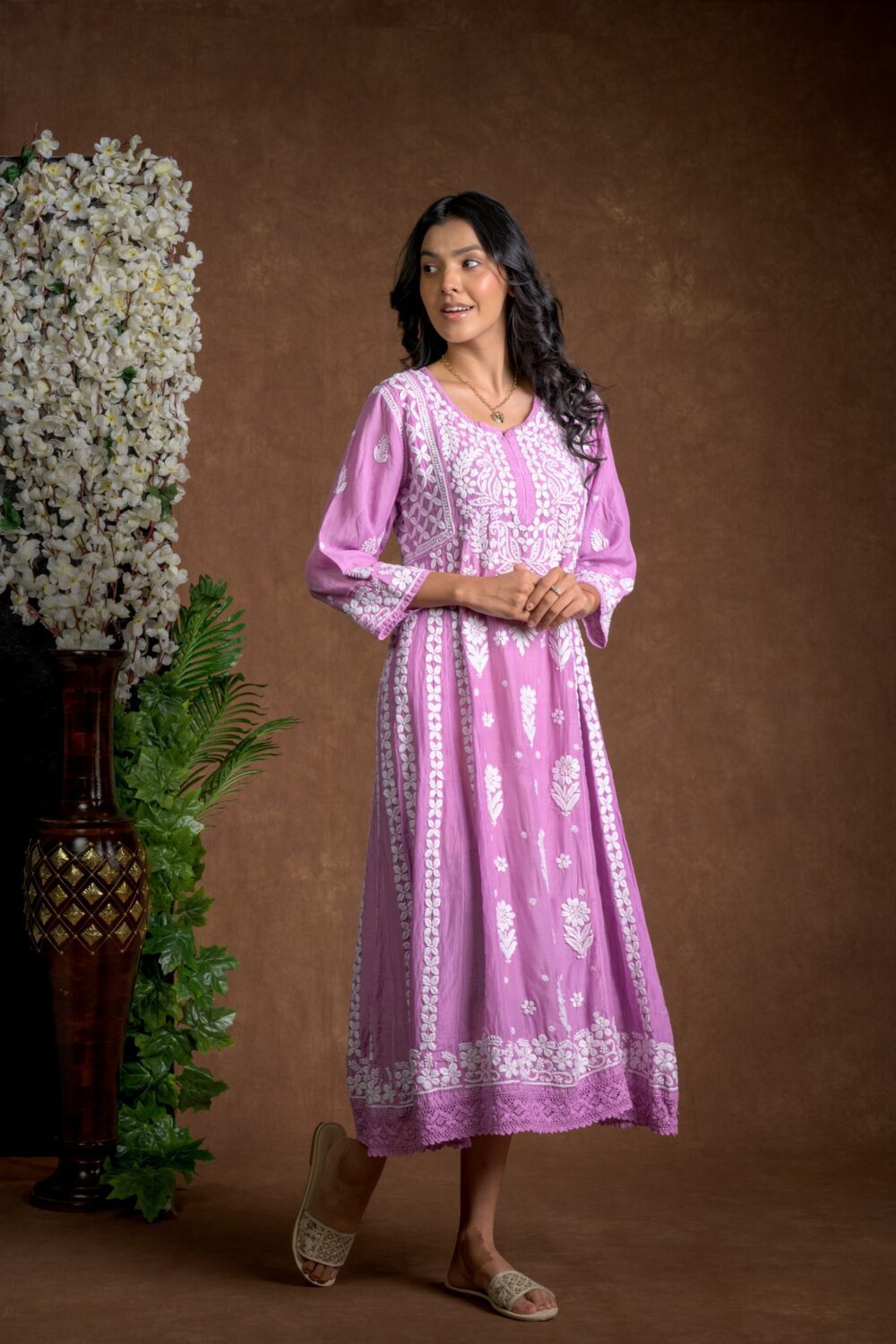 Gurbani Majesty - Muslin Anarkali Style Dress