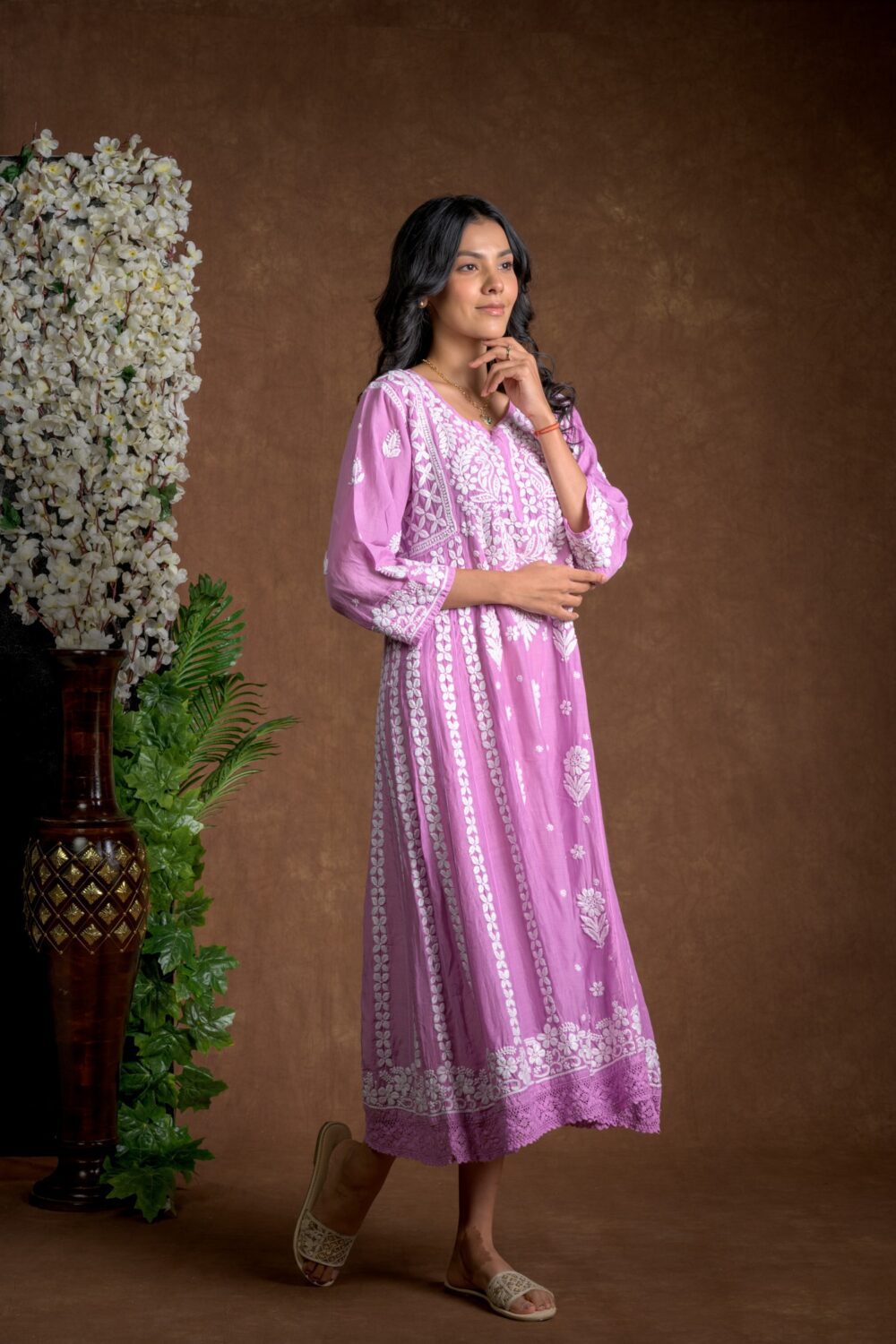 Gurbani Majesty - Muslin Anarkali Style Dress