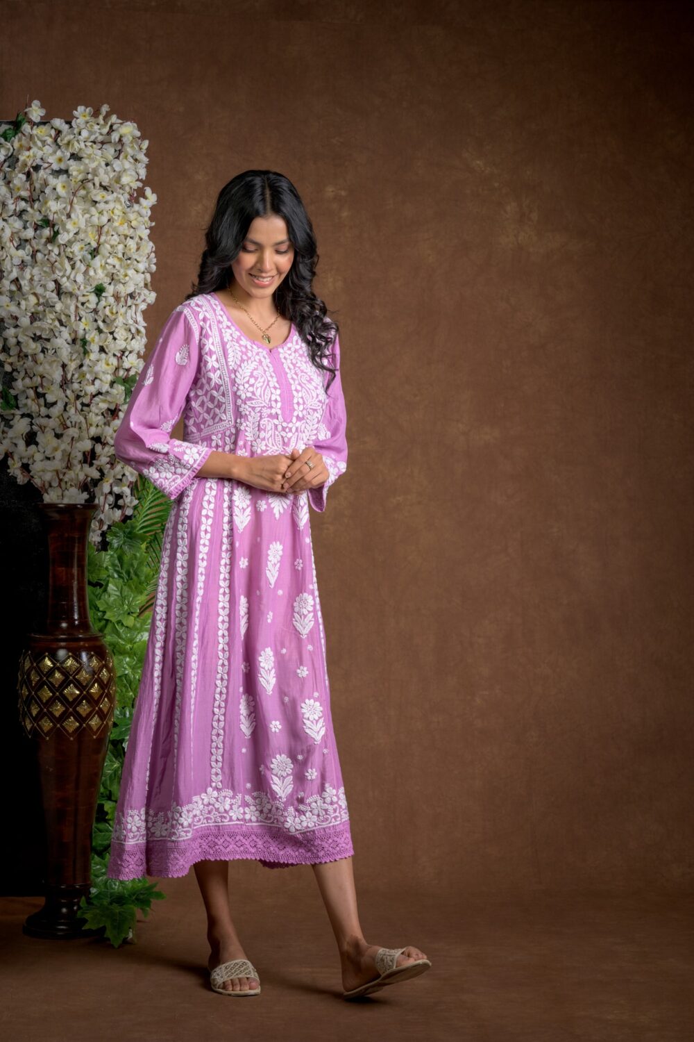 Gurbani Majesty - Muslin Anarkali Style Dress