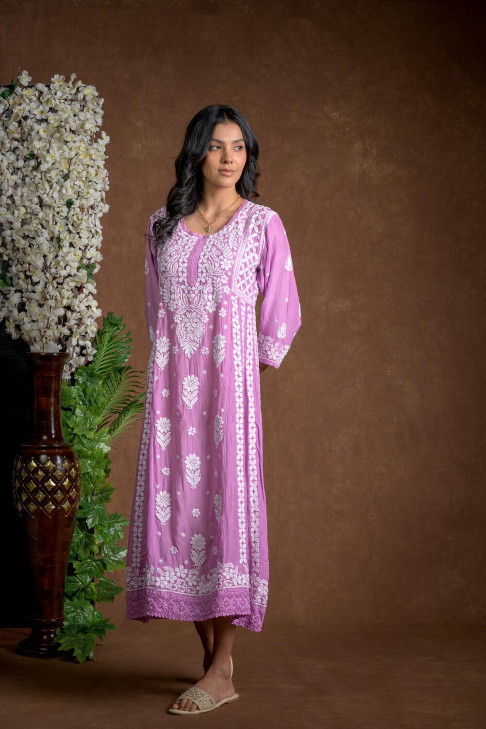 Gurbani Majesty - Muslin Anarkali Style Dress