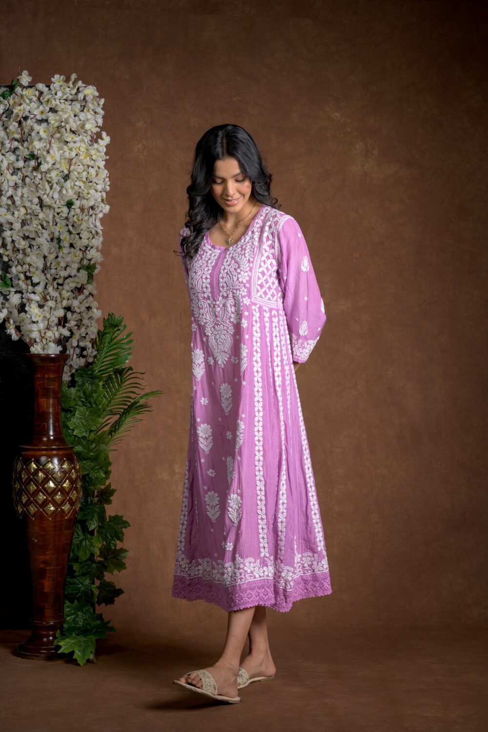 Gurbani Majesty - Muslin Anarkali Style Dress