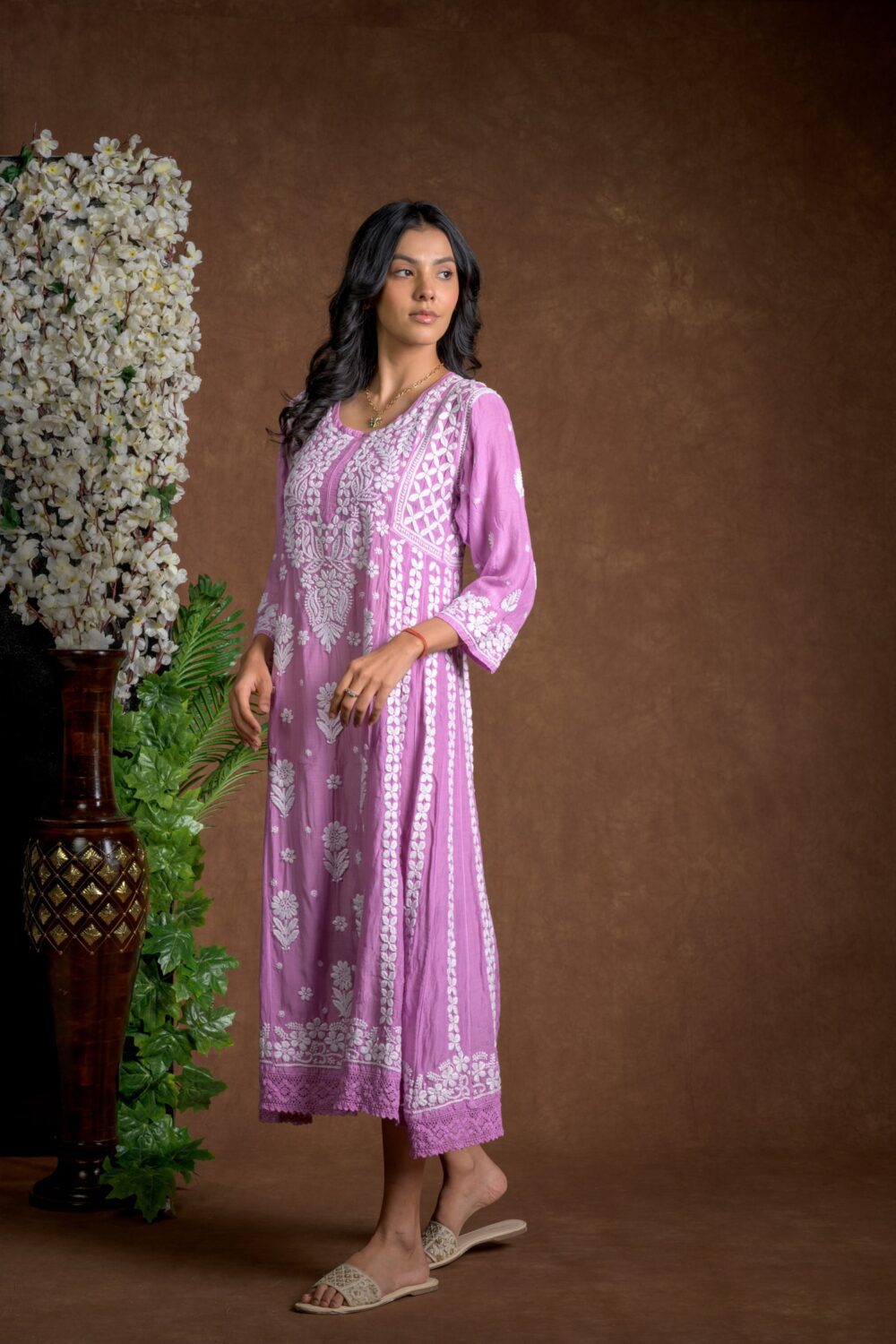 Gurbani Majesty - Muslin Anarkali Style Dress