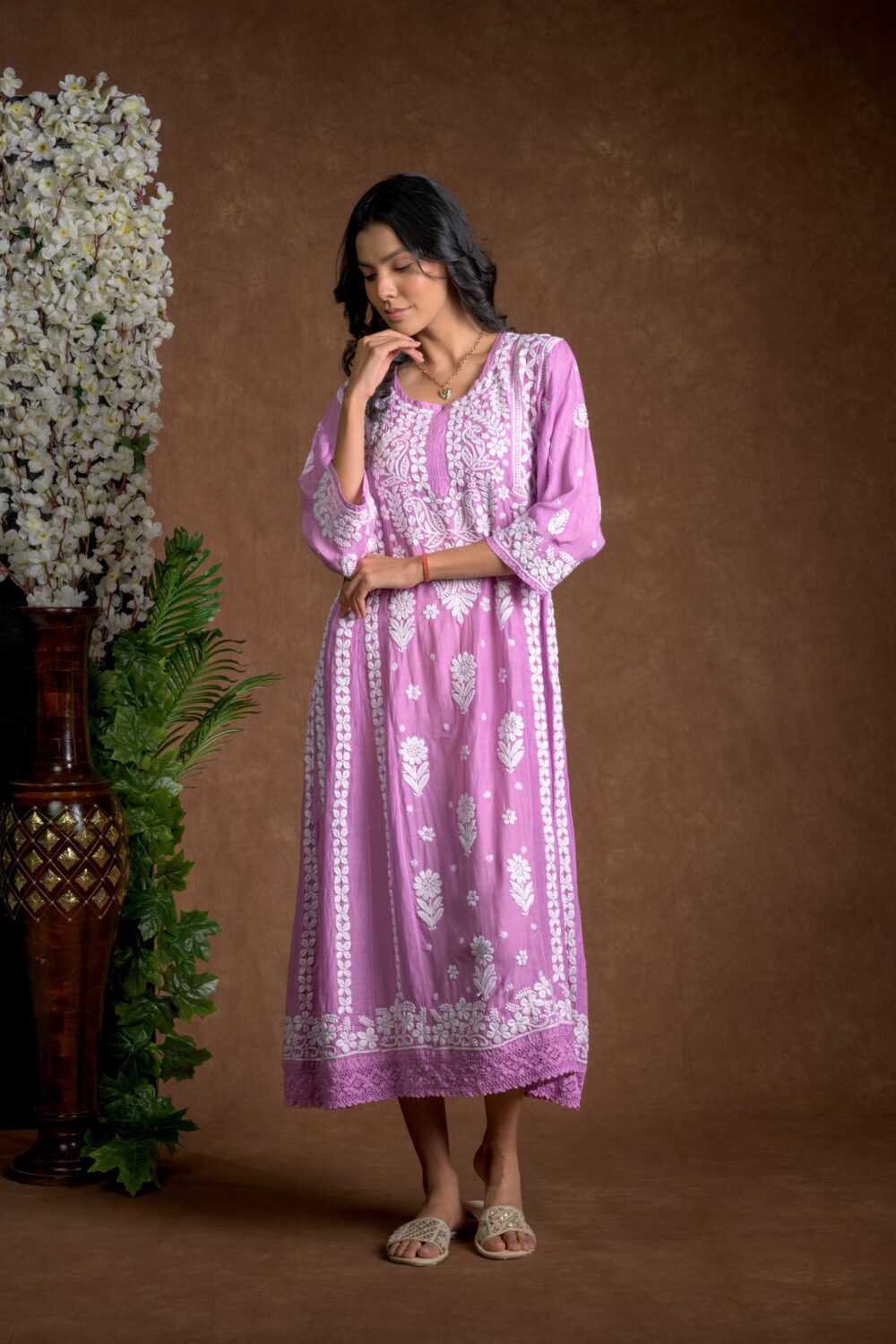 Gurbani Majesty - Muslin Anarkali Style Dress