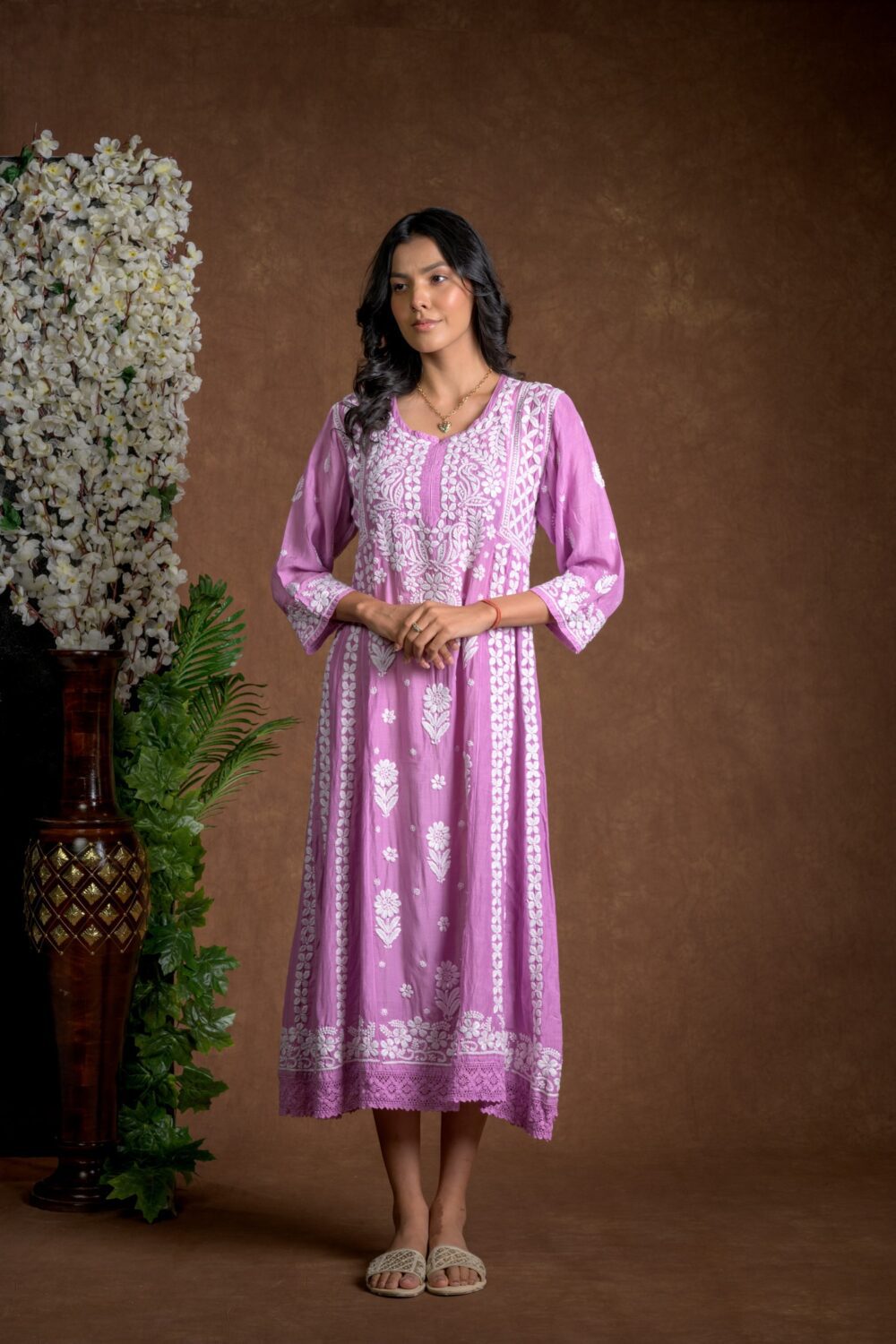 Gurbani Majesty - Muslin Anarkali Style Dress