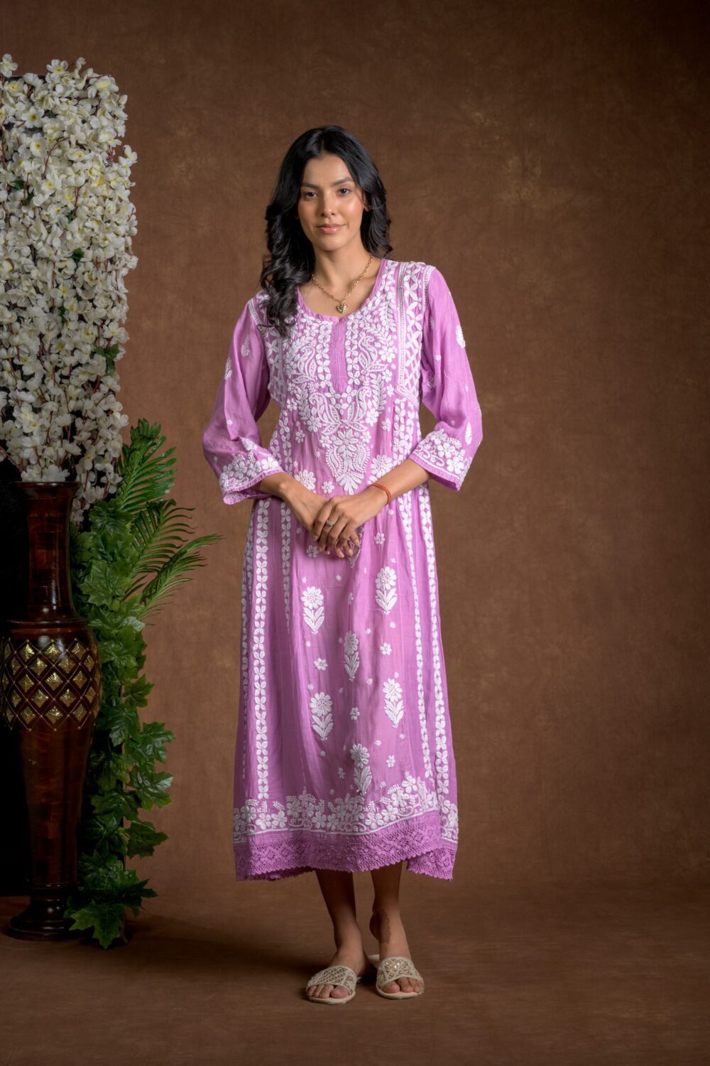 Gurbani Majesty - Muslin Anarkali Style Dress